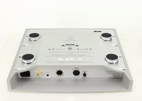 Underside of a used Linn Radikal 2 Utopic Turntable Power Supply in a silver finish