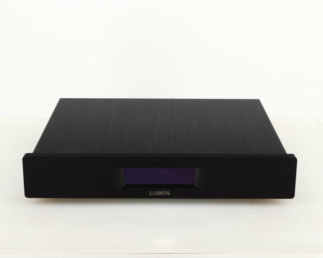 Front view of a used Lumin D2 Network Streamer in a black finish