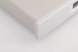 Front left corner of a used Lumin U2 Mini Network Streamer in a Silver finish