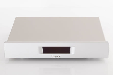 Front view of a used Lumin U2 Mini Network Streamer in a Silver finish