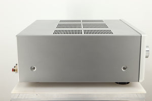 Side view of a used Luxman 505z Integrated Amplifier