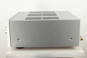 Side view of a used Luxman 505z Integrated Amplifier