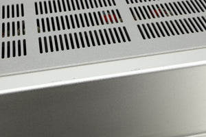 Close up view of a used Luxman L-505u Integrated Amplifier