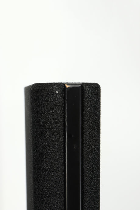 Close up view of a Magneplanar 1.7 Floorstanding Speaker in Black Wood Stiles / Black finish