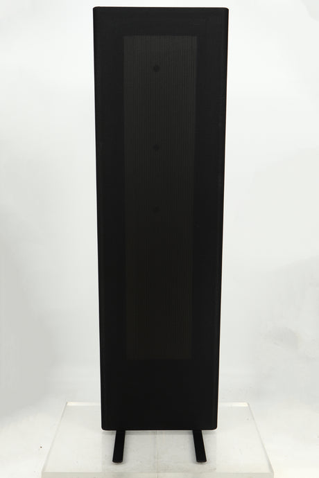 Front view of a Magneplanar 1.7 Floorstanding Speaker in Black Wood Stiles / Black finish