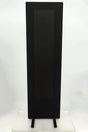 Front view of a Magneplanar 1.7 Floorstanding Speaker in Black Wood Stiles / Black finish