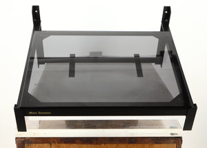 Front view of a used Mana Sound Turntable Wall Shelf in a black finish