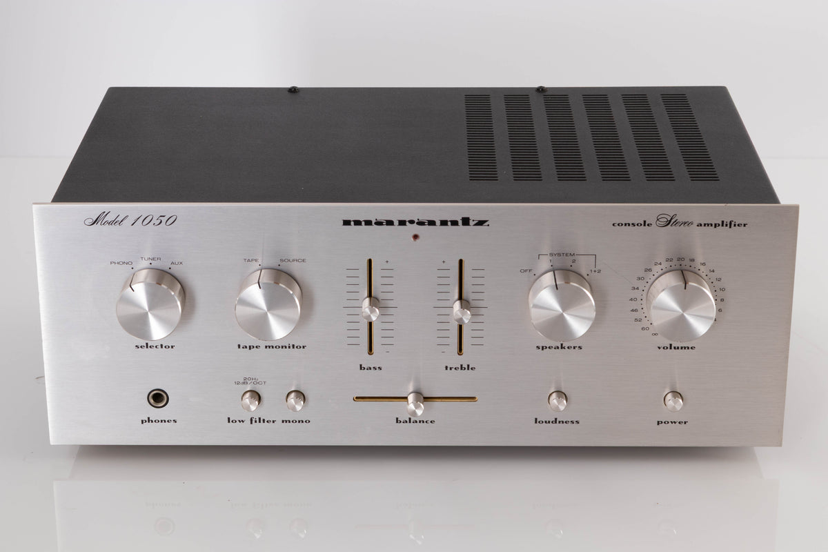 Front view of a used Marantz 1050 Integrated Amplifier