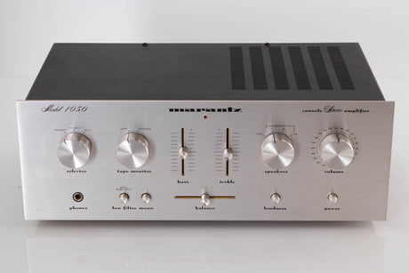Front view of a used Marantz 1050 Integrated Amplifier