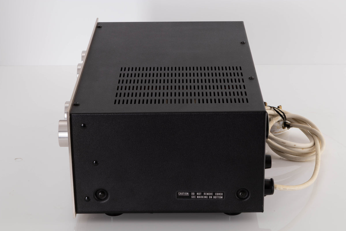Side view of a used Marantz 1050 Integrated Amplifier