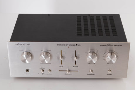Top view of a used Marantz 1050 Integrated Amplifier