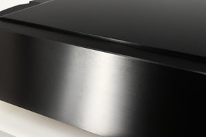 Close up of a used Marantz 30th Anniversary SA-KI-PEARL SACD Player in a black finish showing some marks on right side