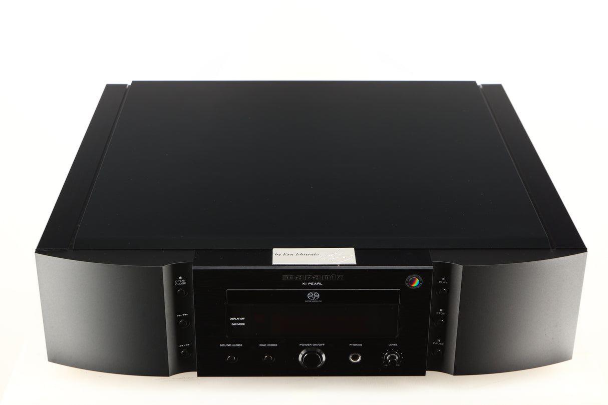 Top of a used Marantz 30th Anniversary SA-KI-PEARL SACD Player in a black finish