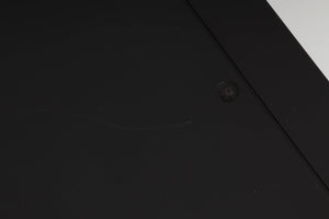 Close up of a used Marantz CD-17 CD Player in a black finish showing scratch on top