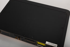Close up of a used Marantz CD-17 CD Player in a black finish showing scratches on top