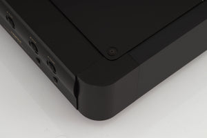 Front right corner of a used Marantz CD-17 CD Player in a black finish