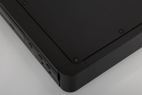 Front right corner of a used Marantz CD-17 CD Player in a black finish