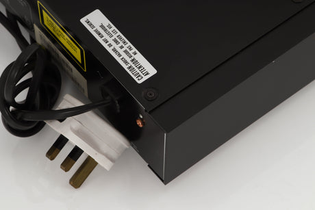 Rear left corner of a used Marantz CD-17 CD Player in a black finish