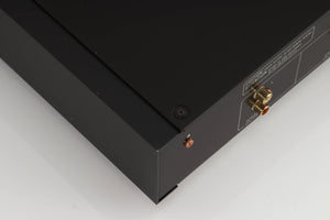 Rear right corner of a used Marantz CD-17 CD Player in a black finish