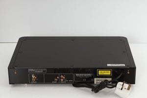Rear view of a used Marantz CD-17 CD Player in a black finish showing Phono Input and Phono Outputs