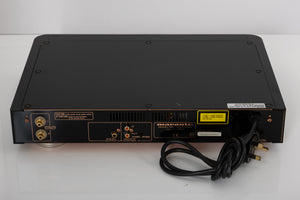 Rear view of a used Marantz CD-17 CD Player in a black finish showing Phono Input and Phono Outputs