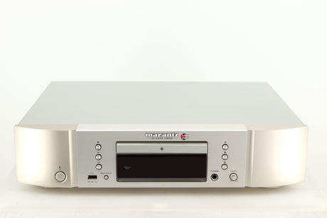 Front view of a used Marantz CD6006 UK Edition CD Player in a silver finish