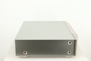 Left side view of a used Marantz CD6006 UK Edition CD Player in a silver finish