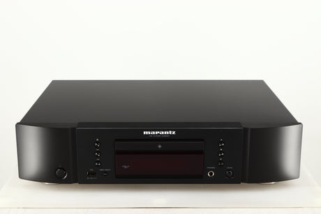 Front view of a used Marantz CD6007 CD Player in a black finish