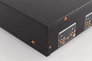 Rear right corner of a used Marantz CD6007 CD Player in a Black finish