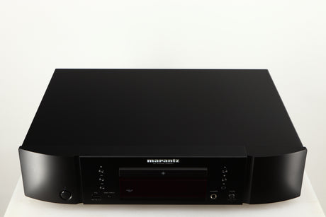 Top of a used Marantz CD6007 CD Player in a black finish