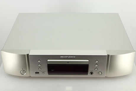 Top view of a used Marantz CD6007 CD Player in silver finish 