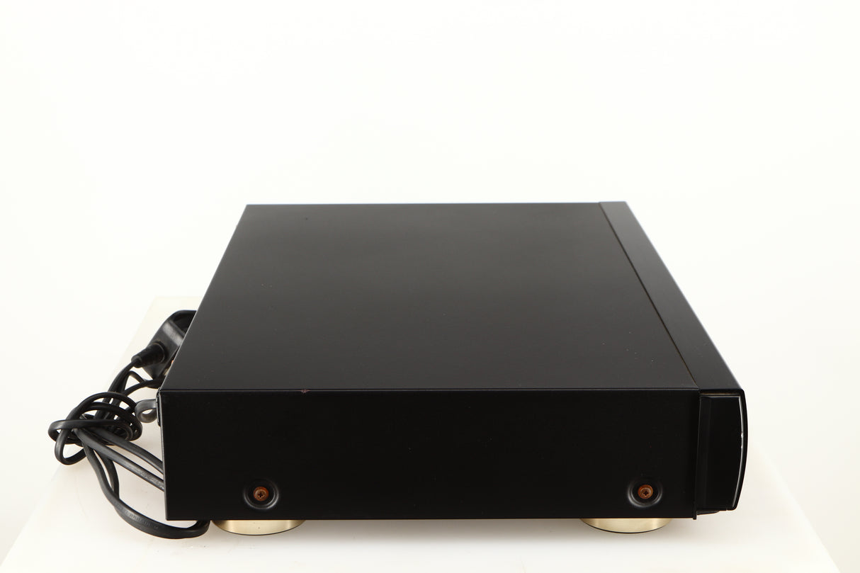 Left side view of a used Marantz CD63 KI Signature CD Player in a black finish