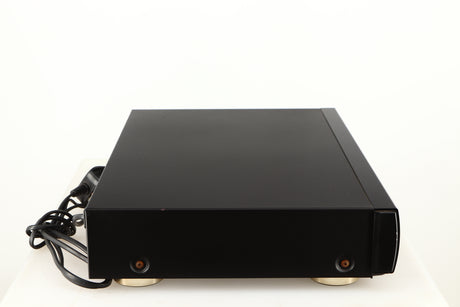 Left side view of a used Marantz CD63 KI Signature CD Player in a black finish