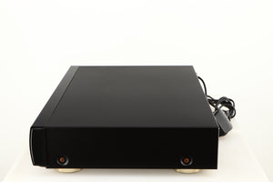 Right side view of a used Marantz CD63 KI Signature CD Player in a black finish