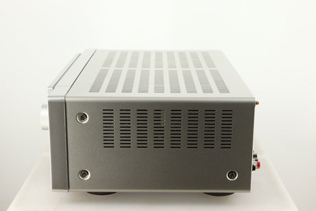 Right side view of a used Marantz Cinema 60 AV Receiver in a silver finish
