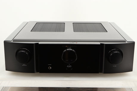 Front view of a used Marantz KI Ruby Integrated Amplifier in a black finish 