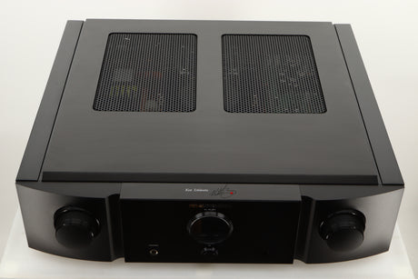 Top of a used Marantz KI Ruby Integrated Amplifier in a black finish 