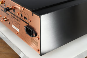 Rear left corner of a used Marantz KI Ruby Limited Edition SACD Player in a black finish