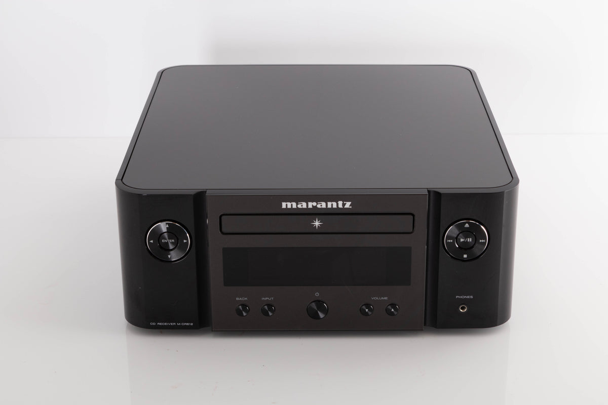 Front view of a used Marantz M-CR612 Network CD Receiver in Black