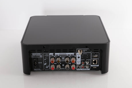 Rear view of a used Marantz M-CR612 Network CD Receiver in Black