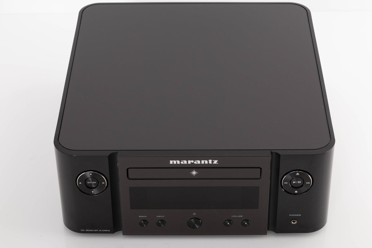 Top view of a used Marantz M-CR612 Network CD Receiver in Black