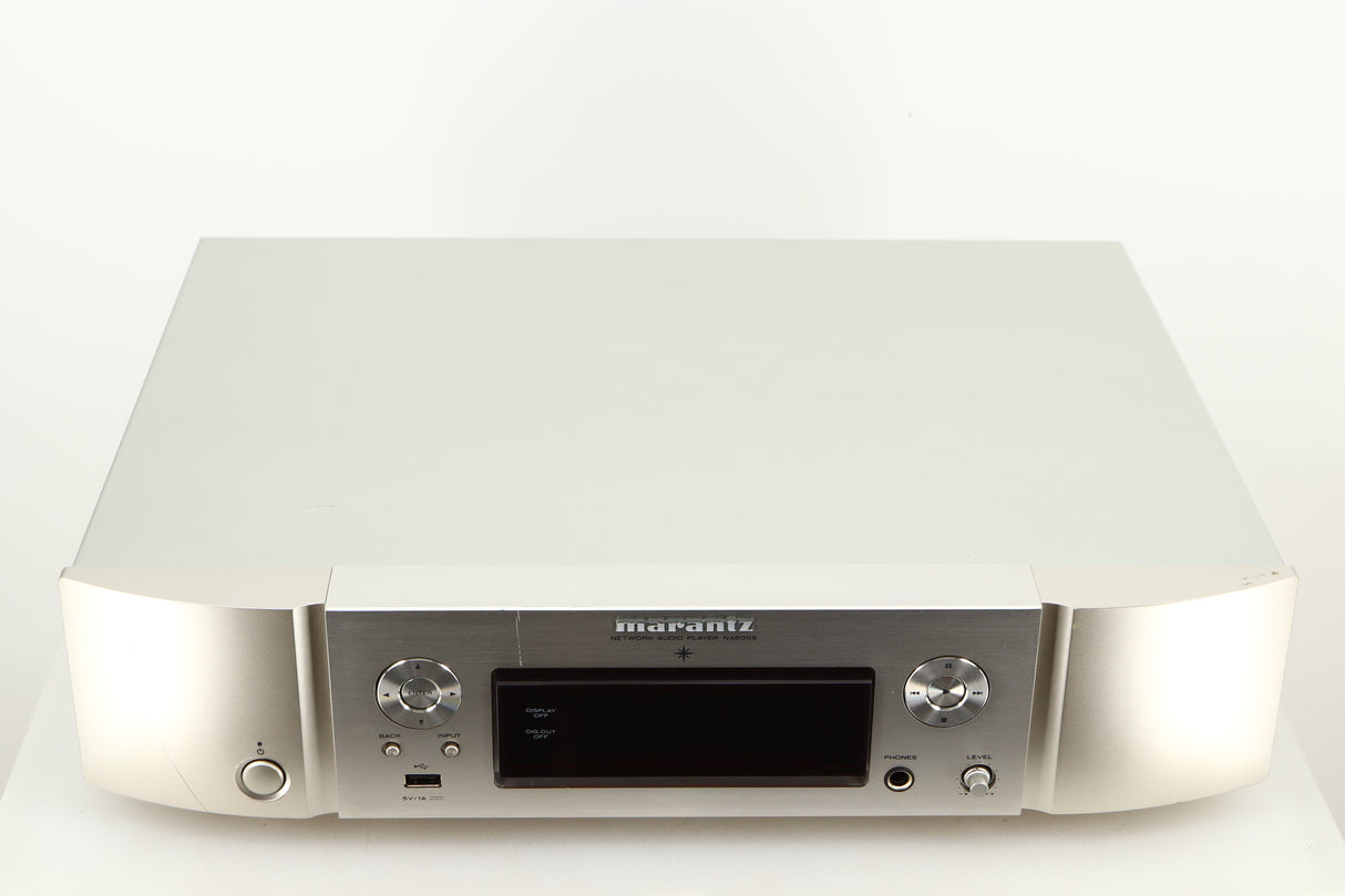Top of a used Marantz NA6006 Network Player in a silver finish