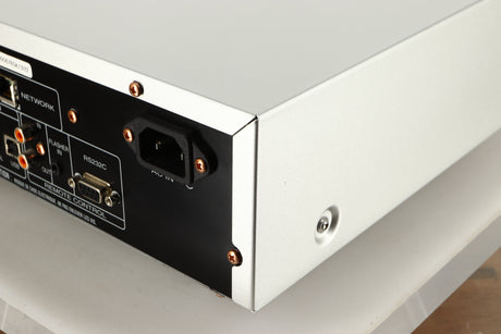 Rear right corner view of a used Marantz NA7004 Network Streamer in Silver finish