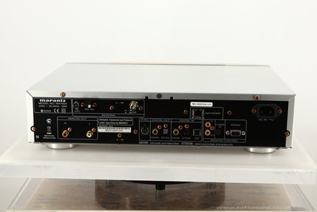 Rear view of a used Marantz NA7004 Network Streamer in Silver finish