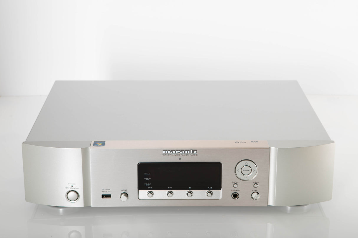 Front view of a used Marantz NA7004 Network Streamer in a Silver finish