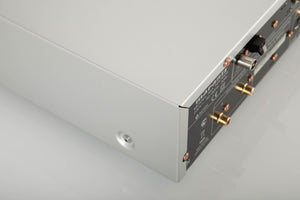 Rear right corner of a used Marantz NA7004 Network Streamer in a Silver finish