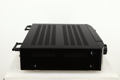 Left side view of a used Marantz NR1606 AV Receiver in a black finish