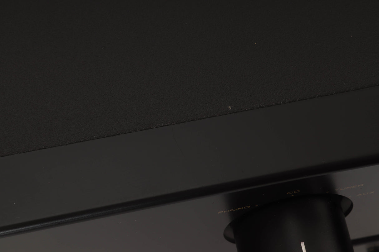 Close up view of a used Marantz PM-40SE Integrated Amplifier