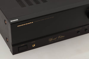 Close up view of a used Marantz PM-40SE Integrated Amplifier