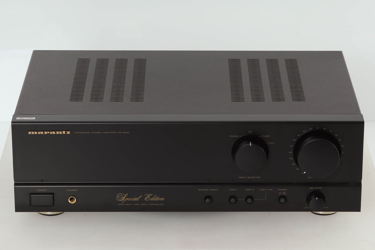 Front view of a used Marantz PM-40SE Integrated Amplifier